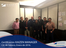 Certificacion Internacional Kaizen Manager 2016